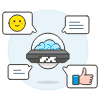 Chatbot 2 Illustration from UX Colors Set