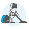 Cleaning Robot 1 Illustration from UX Colors Set