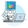 Artist Robot 2 Illustration from UX Colors Set