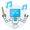 Conductor Robot Illustration from UX Colors Set