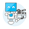 Filmmaking Robot 1 Illustration from UX Colors Set