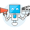 Filmmaking Robot 2 Illustration from UX Colors Set