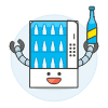 Vending Machine Robot Illustration from UX Colors Set