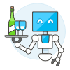 Waiter Robot 1 Illustration from UX Colors Set