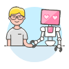 Dating Robot 4 illustration - Free transparent PNG, SVG. No sign up needed.