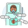 Operation Robot 2 Illustration from UX Colors Set | Free Download as SVG Vector and Transparent PNG | Streamline illustrations