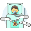 Operation Robot 3 Illustration from UX Colors Set | Free Download as SVG Vector and Transparent PNG | Streamline illustrations