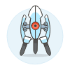 Tripod Turret Illustration from UX Colors Set | Free Download as SVG Vector and Transparent PNG | Streamline illustrations