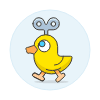 Toy Chick Illustration from UX Colors Set