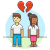 Couple Separation 2 3 Illustration from UX Colors Set