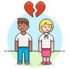 Couple Separation 2 8 Illustration from UX Colors Set