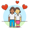 Couple Happy 2 illustration - Free transparent PNG, SVG. No sign up needed.