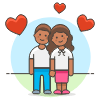Couple Happy 4 Illustration from UX Colors Set