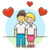 Couple Happy 7 Illustration from UX Colors Set