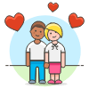 Couple Happy 8 Illustration from UX Colors Set