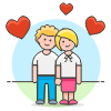 Couple Happy 9 Illustration from UX Colors Set