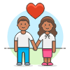 Couple Holding Hand 4 illustration - Free transparent PNG, SVG. No sign up needed.