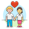 Couple Holding Hand 5 illustration - Free transparent PNG, SVG. No sign up needed.