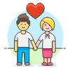 Couple Holding Hand 7 illustration - Free transparent PNG, SVG. No sign up needed.