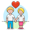 Couple Holding Hand 9 illustration - Free transparent PNG, SVG. No sign up needed.