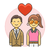Couple In Love 1 illustration - Free transparent PNG, SVG. No sign up needed.