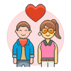 Couple In Love 4 illustration - Free transparent PNG, SVG. No sign up needed.