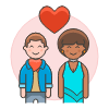 Couple In Love 5 illustration - Free transparent PNG, SVG. No sign up needed.