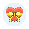 Gift Heart 1 illustration - Free transparent PNG, SVG. No sign up needed.