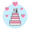 Wedding Cake illustration - Free transparent PNG, SVG. No sign up needed.