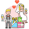 Wedding Celebration 1 Illustration from UX Colors Set