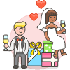 Wedding Celebration 3 Illustration from UX Colors Set