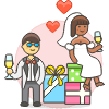 Wedding Celebration 6 Illustration from UX Colors Set