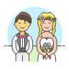 Wedding Couple 3 Illustration from UX Colors Set