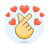Miniheart Hand 2 Illustration from UX Colors Set