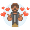 Online Dating 2 1 Illustration from UX Colors Set