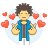 Online Dating 2 3 Illustration from UX Colors Set