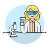 Scientist 1 3 Illustration from UX Colors Set