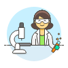 Scientist 4 5 Illustration from UX Colors Set