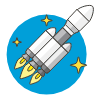 Rocket 7 Illustration from UX Colors Set
