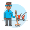Janitor 4 Illustration from UX Colors Set