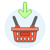 Shopping Basket Add 1 Illustration from UX Colors Set