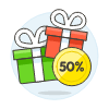 Gift Box Sale Illustration from UX Colors Set