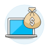 Online Income Laptop illustration - Free transparent PNG, SVG. No sign up needed.