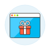 Gift Box Browser 2 Illustration from UX Colors Set