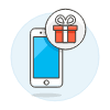 Gift Box Phone 1 Illustration from UX Colors Set