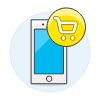 Phone App Shop 1 Illustration from UX Colors Set