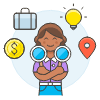 Product Search 5 Illustration from UX Colors Set