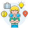 Product Search 6 Illustration from UX Colors Set