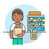 Bakery Shopping 1 6 illustration - Free transparent PNG, SVG. No sign up needed.