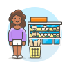 Bakery Shopping 2 3 Illustration from UX Colors Set
